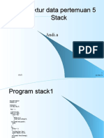 Struktur Data Pertemuan 5 Stack