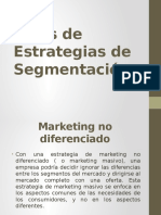 Tipos de Estrategias de Segmentación