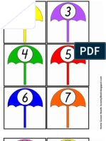 Spring Showers Dice Addition Math Game