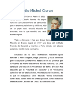 Biografia de Emile Michel Cioran