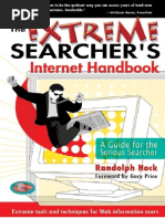 The Extreme Searchers Internet Handbook a Guide for the Serious Searcher (Feb 2004)