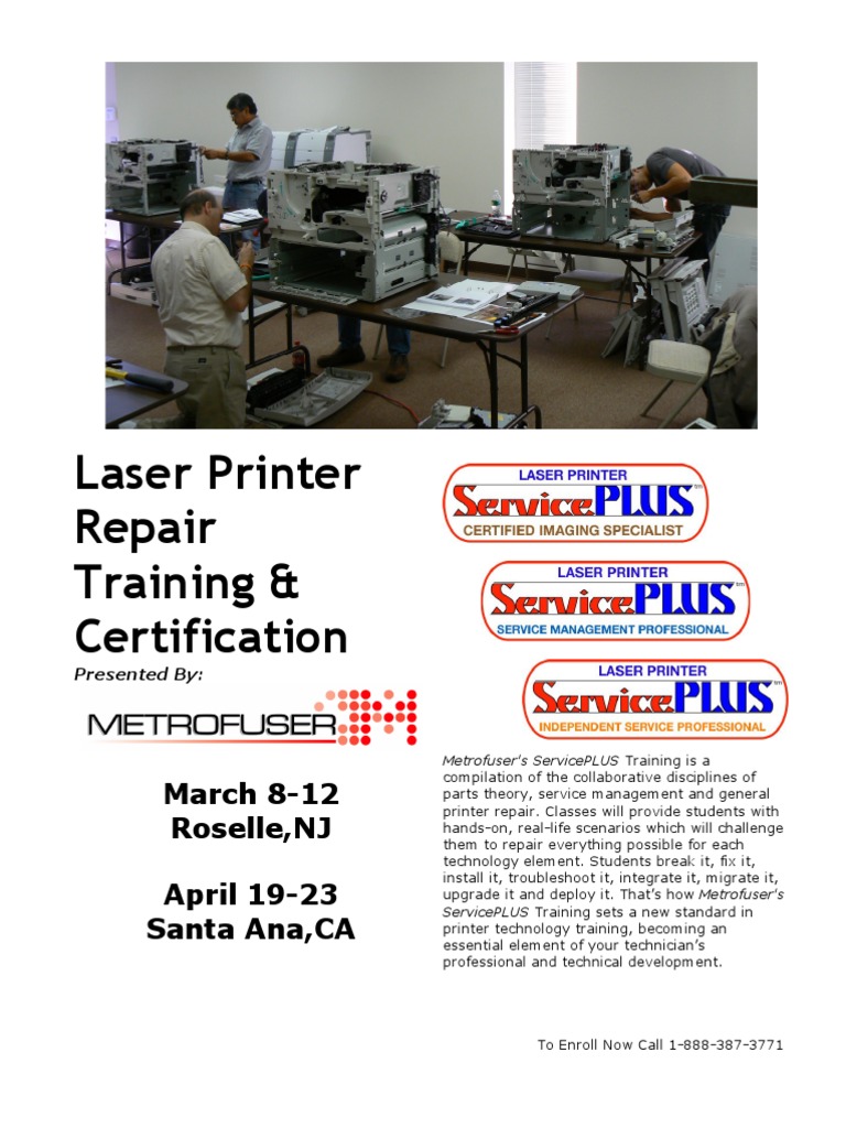 Laser Printer Repair Training & Cert. | PDF | Professional ...