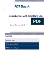 ICICI Bank Campus Placements 2016
