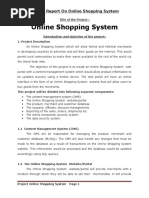 Download Project Report on Online Shopping System by FreeProjectzcom SN302161772 doc pdf