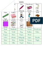 Tarjetas y Etiquetas Vocabulario Ingles1