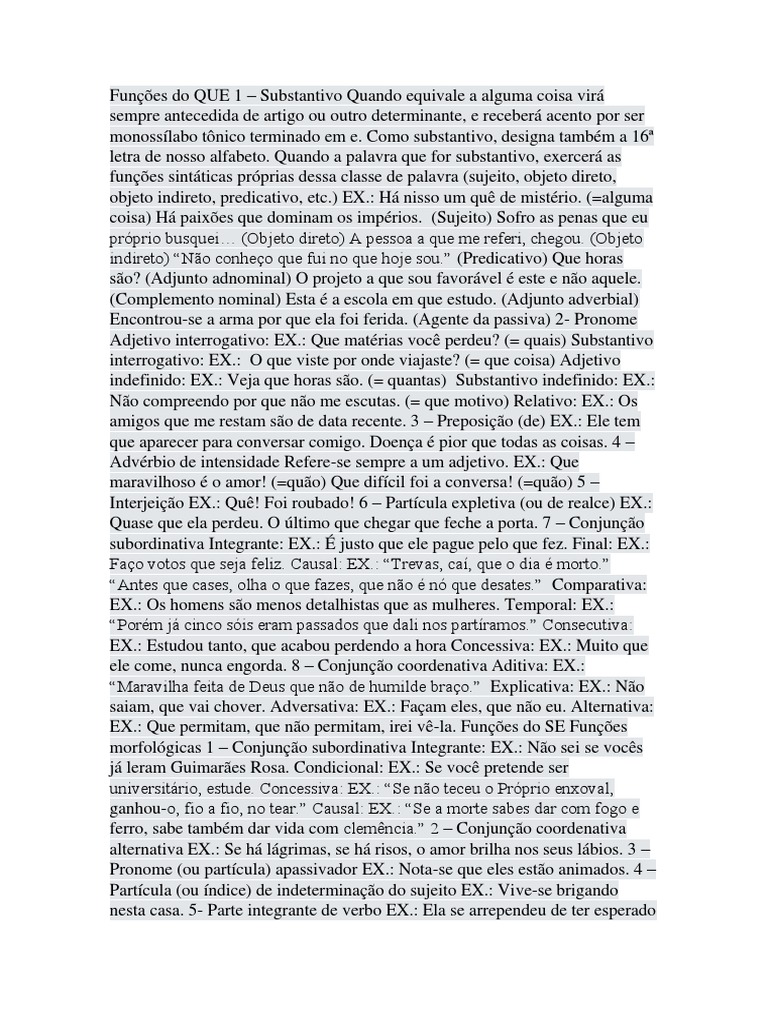 Funções Do Que E Se Pdf Pdf