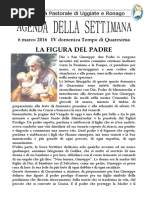 Comunità Pastorale di Uggiate e Ronago Agenda della settimana