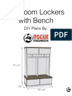 Diy Mud Room Locker Plans Printable PDF