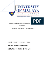 Marine Insurance Assignment