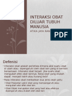 Interaksi Obat Diluar Tubuh Manusia