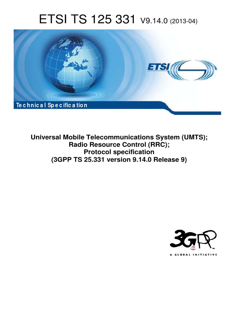 Ts 25.331v091400 RRC | PDF | Business | Computers