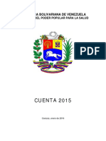 Cuenta Del Ministerio de Salud 2015