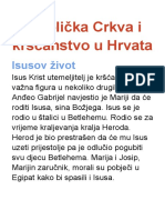 Katolička Crkva I Kršćanstvo U Hrvata