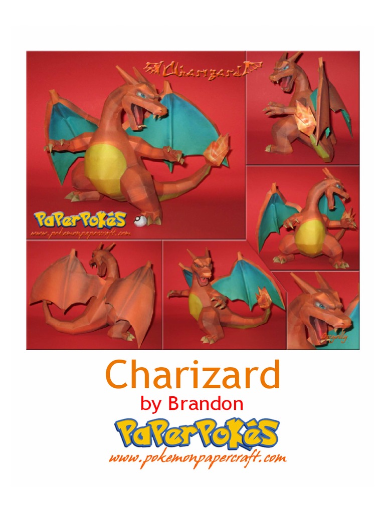 Charizard Papercraft Template Guide | PDF