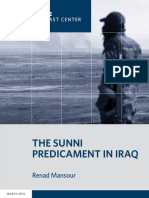 The Sunni Predicament in Iraq