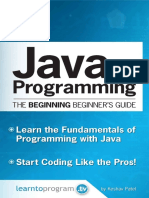 Java Programming The Beginning Beginner's Guide PDF