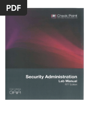 Check Point Security Administration Lab Manual