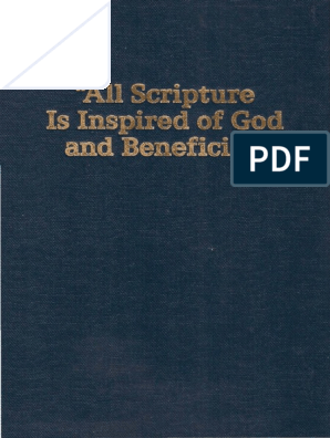 Watchtower All Scripture Is Inspired Of God And - 