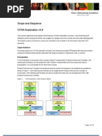 CCNA Exploration Scope Sequence v4 0