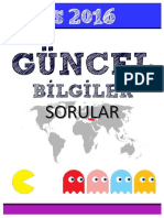 Güncel Bilgiler 2016 Sorular