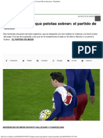 Traigan estantes que pelotas sobran el partido de Messi  Lionel Messi, Barcelon.pdf