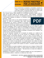 Exigimos La Derogatoria de La Antidemocrática Reforma de Las Licenciaturas