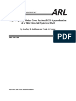 High-Frequency Radar Cross Section (RCS) Approximation of A Thin Dielectric Spherical Shell