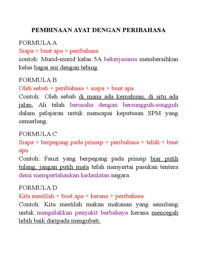 Bina Ayat Peribahasa Odt Pdf