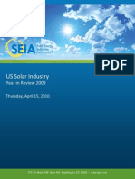 US Solar Industry 2009