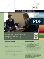 DCU Graduate Certificate in Corporate Treasury