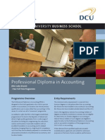 DCU Professional Diploma in Accounting Factsheet