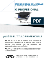 El Titulo Profesional Fime