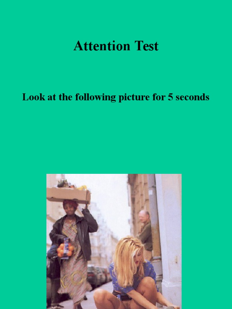 Attention Test Evaluation Guide | PDF
