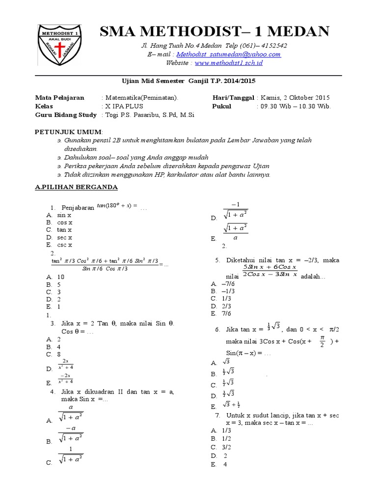 Contoh Soal Vektor Matematika Peminatan Kelas 10 Semester 2 – Berbagai