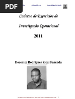 Fichas de Investigação Operacional