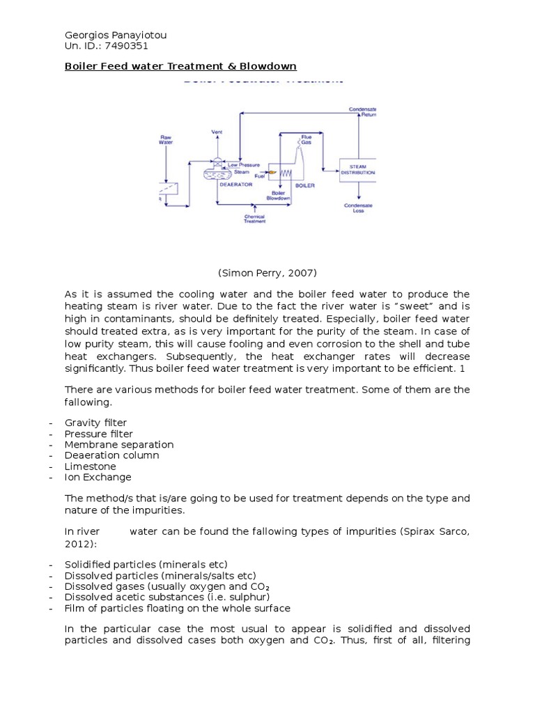 Boiler Feed Water Treatment & Blowdown PDF Carbon Dioxide Boiler