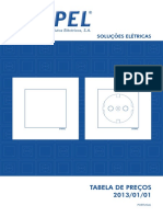 EFAPEL - Tabela Precos Mercado Nacional 2013-01-01