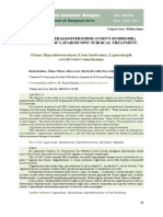 Primary Hyperaldosteronism (Conn'S Syndrome) Our Results of Laparoscopic Surgical Treatment