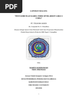 Download Laporan Prakerin Penyambungan Kabel Fiber Optic by WahyuKW by Wahyu KW WM SN302424238 doc pdf