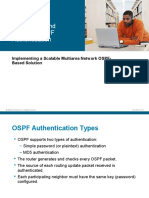 Configuring and Verifying OSPF Authentication: Implementing A Scalable Multiarea Network OSPF-Based Solution