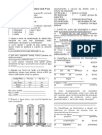 Exercícios de Introdução À Química