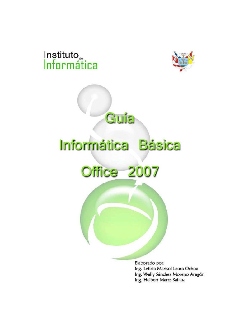 Guía Informática Básica | PDF | Sistema operativo | Ventana (informática)