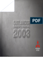 Outlander 2003 Owners Manual Eng