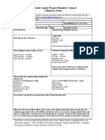 Volunteer Form 2010