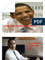Obama Leadership Lessons