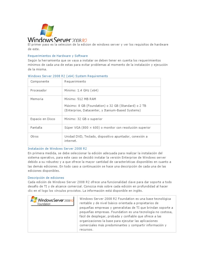 Instalacion de Windows 2008 Server | PDF | Servicios de Información de ...