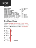 Host Ip Address: Problem 1