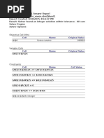 Cell Name Original Value: Objective Cell (Min) $K$6 Costos Totales 186826