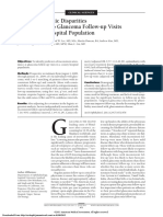 Racial and Ethnic Disparities in Adherence To Glaucoma Follow-Up Visits in A County Hospital Population