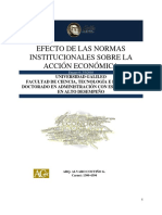 Efectos de Las Normas Institucionales Sobre La Cción Económica